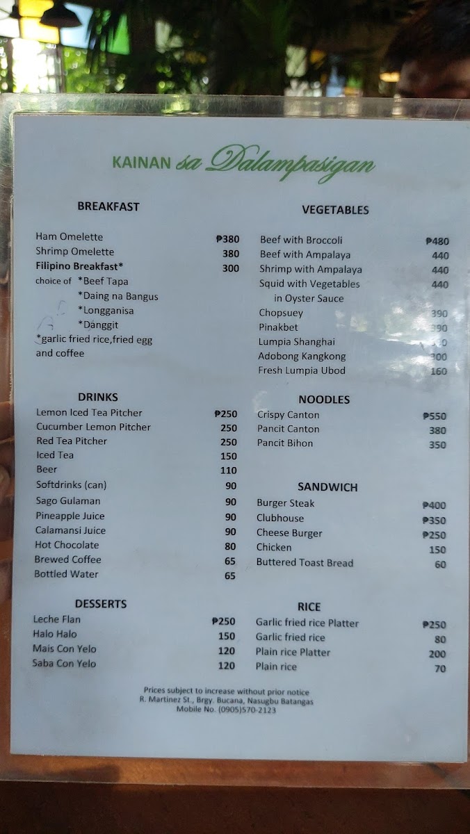 Kainan sa Dalampasigan Menu - Image 3